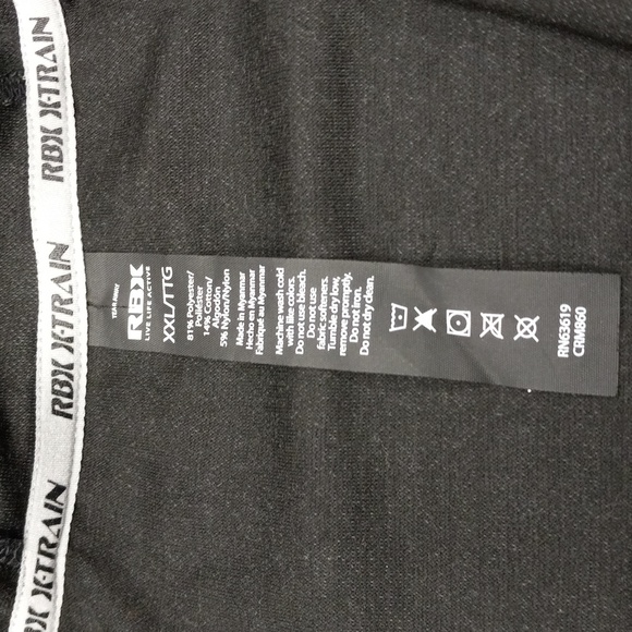 GREY AND BLACK RBX X-TRAIN ZIP UP, HOODED SWEAT SHIRT WITH POCKETS - Picture 6 of 11